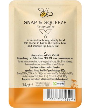 Rowse Paper Snap & Squeeze Honey Sachet 75x14g - Buy Online on GoSupps.com