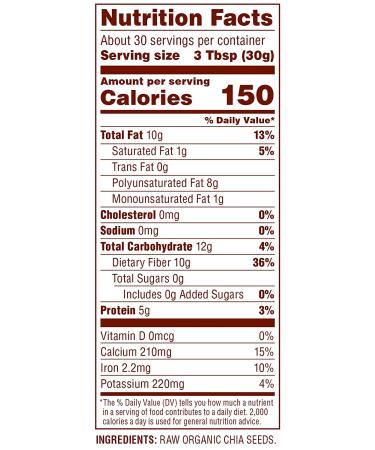 Buy Nutiva Organic Black Chia Seeds 32 oz (907 g) - Nutritious Superfood for Health - Buy Online on GoSupps.com