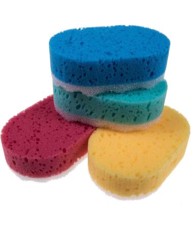Buy SIDCO Bath Sponge 4x Massage & Wellness Peeling Shower Sponge - Premium Body Care - Buy Online on GoSupps.com