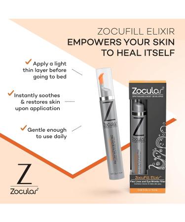 Zocufill Elixir Eye Gel and Face Serum - Eye Bags Treatment for Women and Men - Reduce Dark Circles, Puffy Eyes, and Wrinkles - Buy Online on GoSupps.com