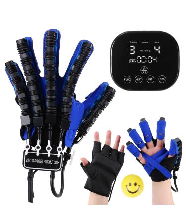 Rehabilitation Robot Glove for Stroke Hemiplegia Finger Hand Stroke Recovery Equipment for Left or Right Robotic Hand Trainer with Heating Massage Mirror Glove (Right Hand L) L Right Hand