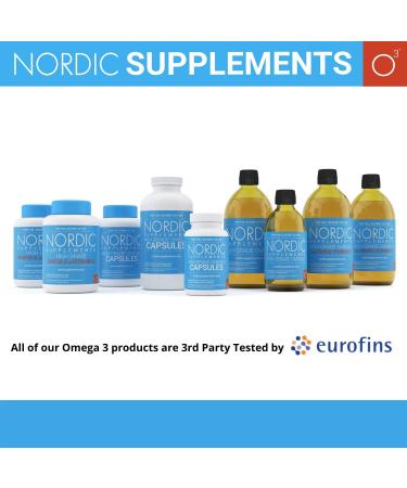 Nordic Supplements High Strength Omega 3 Fish Oil Capsules 1000mg - 365 Count - Buy Online on GoSupps.com