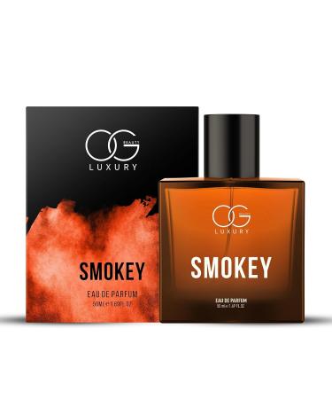 OG BEAUTY LUXURY Smokey Eau De Parfum Perfume for Men with Aged Whisky & Sandalwood | Premium Long-Lasting Smoky & Woody Fragrance 50ml - Buy Online on GoSupps.com