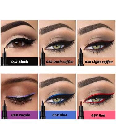 Ensemble D'eye-liners Liquides Mats de 12 Couleurs Stylos D'eye-liner Color s Stylos D'eye-liner Liquides Imperm ables et Anti-taches Longue Dur e (couleur) - Buy Online on GoSupps.com