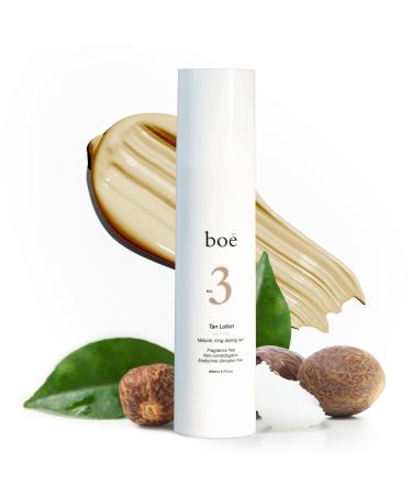 Bo No.3 Self Tanning Lotion - Fast-Drying Streak-Free Gradual Tan Moisturizer for Natural-Looking Glow - Hydrating Tan Lotion that Boosts Collagen & Skin Elasticity Sensitive Skin Safe 200mL