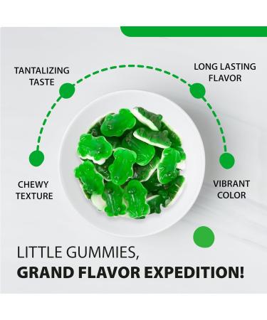 Lady Sarah Sour Gummy Frogs Assorted Flavours - 240 Grams (Pack of 2 x 120G Bags) | Canada's Favorite Bulk Sour Candy for Snacks & Gifts | Halloween Candy Bulk Gummy Candy Tasty Treats - Buy Online on GoSupps.com