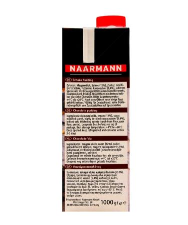 Naarmann Chocolate Pudding with Cream 6 x 1 kg Pack | Premium International Shipping - Buy Online on GoSupps.com