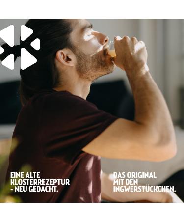 Kloster Kitchen Bio Vitamin Shot Baie d'A a 1SHOT 7x 30 ml avec des morceaux de gingembre I Shot de gingembre v g talien en bouteille en verre emporter I sans additifs et avec une douceur naturelle - Buy Online on GoSupps.com