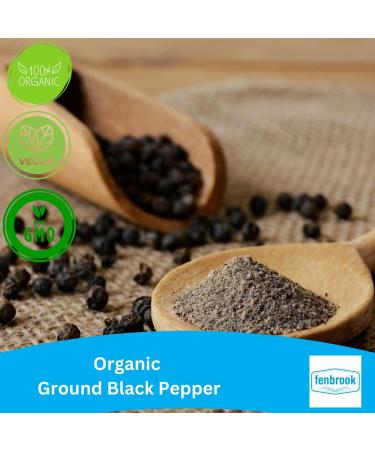 Organic Ground Black Pepper 500g | Certified Organic by Fenbrook Organic - Buy Online on GoSupps.com