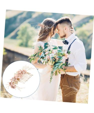 Shop Minkissy Pearl Wedding Hair Comb - Gold Headdress & Flower Girl Accessories | Elegant Sideways Hairpin for Brides & Women - Buy Online on GoSupps.com