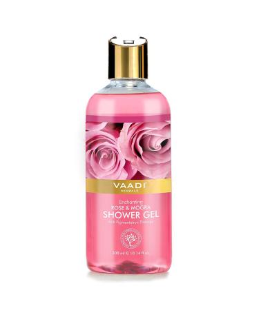 Vaadi Herbals Shower Gel - Sulfate-Free Herbal Body Wash for Men & Women - 300ml Enchanting Rose & Mogra - Buy Online on GoSupps.com