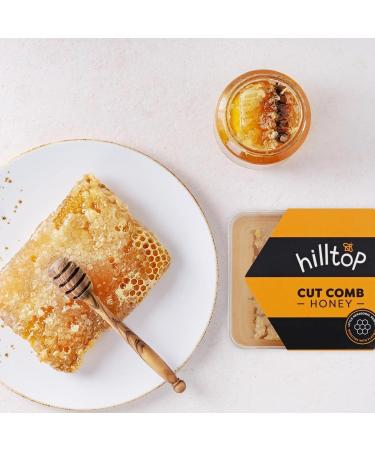 Hilltop Honey Cut Comb Slab 200g - Pure & Natural | Premium Quality, Certified Kosher | Dairy, Nut & Gluten Free | Authenticity Tested - Buy Online on GoSupps.com