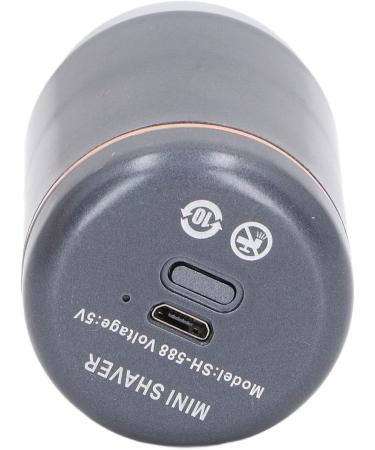 Electric Beard Cutter ABS Aluminum Alloy LED Indicator Mini Beard Trimmer 3W Rechargeable Pocket Size 6000RPM Portable for Travel (Black Gray) - Buy Online on GoSupps.com