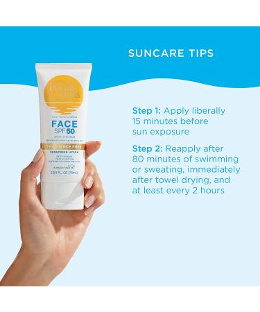 Bondi Sands Fragrance Free Daily Face Sunscreen SPF 50 | Hydrating UVA/UVB Protection, Non-Greasy & Water Resistant | 2.53 Oz/75 mL - Buy Online on GoSupps.com