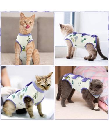 PUMYPOREITY Cat Recovery Suit - XS Purple Cotton Kitten Bodysuit for Female/Male Cats - Post Surgery Onesie, Medical Vest E-Collar Alternative - Buy Online on GoSupps.com