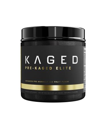 Pre Workout Powder; Pre-KAGED Elite Preworkout for Men & Women, High Stimulant for Workout Energy, Focus & Pumps; Premium L-Citrulline, Beta Alanine, Creatine, & 388mg of Caffeine, Fruit Punch