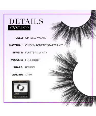 Lilly Lashes Click Magnetic Starter Kit - False Eyelashes with Magnetic Eyeliner for Natural Wispy Lashes - Buy Online on GoSupps.com