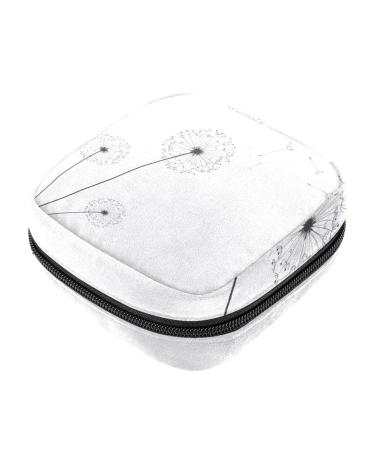 Sanitary Napkin Storage Bag Feminine Product Pouches Portable Period Kit Bag for Girls Women Ladies Minimalist Dandelion