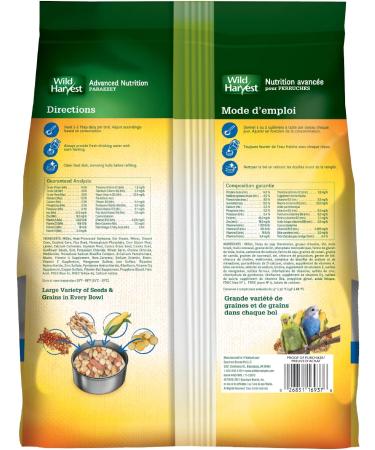 Wild Harvest Advanced Nutrition Diet Parakeet 4lb - Buy Online on GoSupps.com