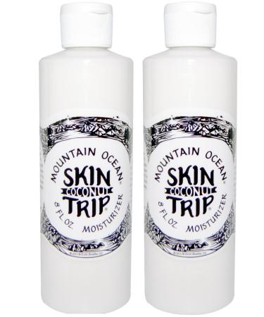 Mountain Ocean Skin Trip Coconut Moisturizer (Pack of 2) with Coconut Oil Aloe Vera Hybrid Safflower Oil and Sorbitol 8 fl. oz. 8 Fl Oz (Pack of 2)