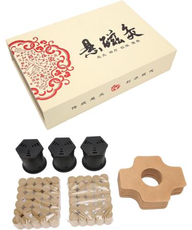 Buy Moxibustion Sticks Box Kit - 60 Moxa Sticks & Adhesive Tapes for Soothing Body Treatment | Chinese Herbal Therapy - Buy Online on GoSupps.com
