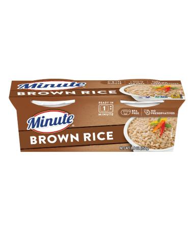 Minute RTS Brown Rice, 2 - 4.4 Ounce Cups (Pack of 8)