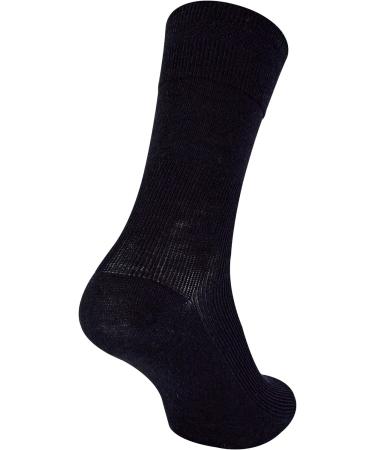 Dr.Socks Men's Seamless Wool Diabetic Socks 3-Pack | Black | Size 7-9 | Ideal for Swollen Legs - Buy Online on GoSupps.com