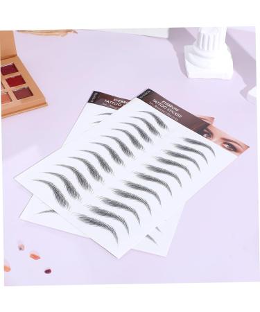 Didiseaon 6 Sheets Bionic Eyebrow Patch Stick on Eyebrows False Eyebrows Waterproof Eyebrow Paper Black - Buy Online on GoSupps.com