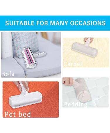 Top 2.0 Pink Animal Hair Remover Lint Roller | Reusable Lint Brush for Dog & Cat Hair | Effective for Furniture Bedding Couch & More - Shop Now! - Buy Online on GoSupps.com