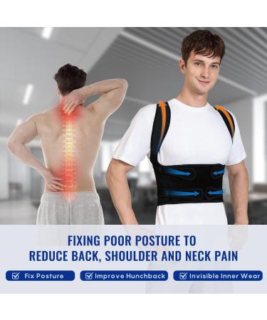 Back Brace Posture Corrector - Adjustable Support for Men & Women | Relief for Scoliosis Hunchback & Back Pain | Medium Size - Buy Online on GoSupps.com