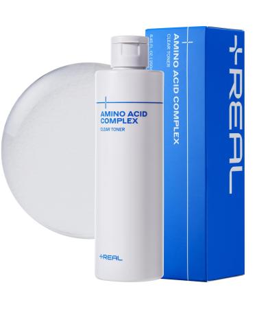 PLUSREAL Clear Toner 8.45 fl.oz.|Gentler Exfoliating Face Toner for Sensitive Skin|Skin Wastes Sebum and Oil Control|Frangrance Free Alcohol Free Cruelty Free Vegan Korean Skincare