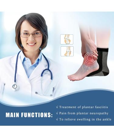 Buy Neuropathy Compression Socks for Men & Women - Ankle Sleeve Relief for Plantar Fasciitis & Foot Pain (L/XL Skin) | International Shipping Available - Buy Online on GoSupps.com