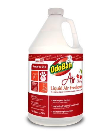 OdoBan Professional Series Ready-to-Use Air Cherry Liquid Air Freshener, 1 Gallon, Cherry Scent 1 Gallon Cherry