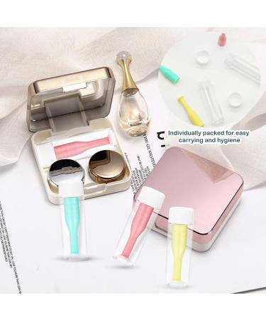 12Pcs Soft Contact Lens Remover Tool Set - Applicator & Plunger for Hard/Soft Scleral Lenses - Includes Plastic Bottle (Pink Yellow Green) - International Shipping Available - Buy Online on GoSupps.com