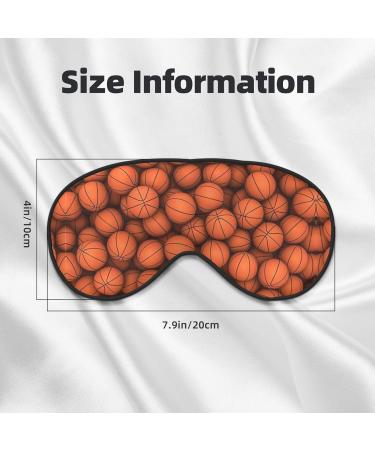 Basketball Orange Soft Sleep Eye Mask Female Breathable Eye Patch Perfect for Travel and Relaxation - Buy Online on GoSupps.com