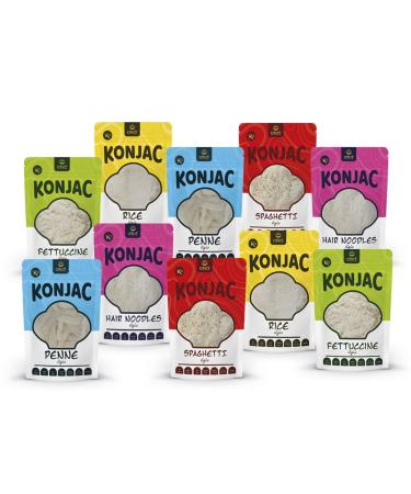 USUI sample pack 8+2 free | Konjac in the form of spaghetti penne fettuccine rice and vermicelli | 10 x 270 g