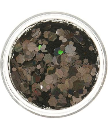 Moon Glitter Chunky Holographic Black Glitter - 3g - Cosmetic Festival Makeup for Face, Body, Nails, Hair, Lips - Buy Online on GoSupps.com