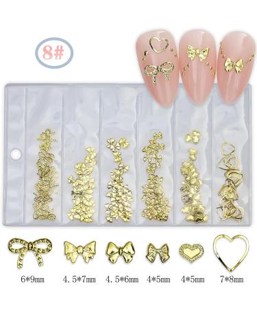 FEIlei 3D Nail Charms Heart Nail Art Studs Nail Jewelry for DIY Crafts Nail Art Decor - Buy Online on GoSupps.com