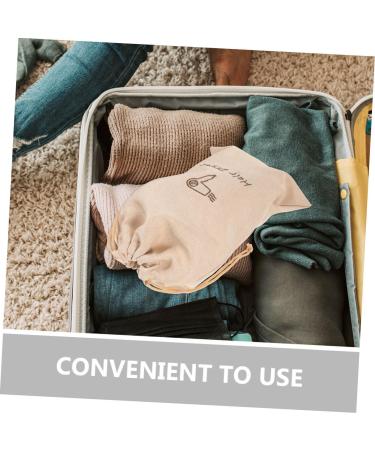 Ciieeo Linen Bags Traveling Bags Blowdryer Travel Bag for Shoes Linen Hair Dryer Bag Burlap Bag Drawstring Storage Box - Buy Online on GoSupps.com