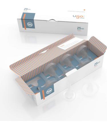 Ugo Sheath (x28) - 1 Month Supply of Male Urinary Incontinence Catheter Condoms - Self Adhesive, Latex Free, Pop-On Style, 25mm Diameter - Buy Online on GoSupps.com
