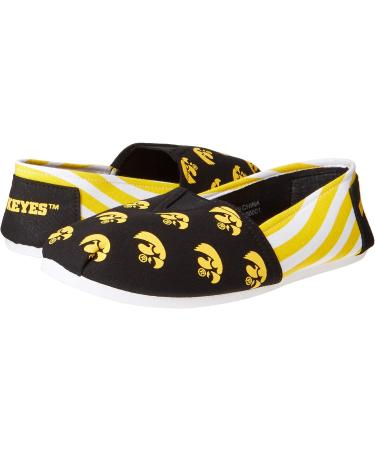 FOCO Iowa Hawkeyes Women's NCAA Fashion Slip-On Canvas Shoes - Size 9-10 - Buy Online on GoSupps.com