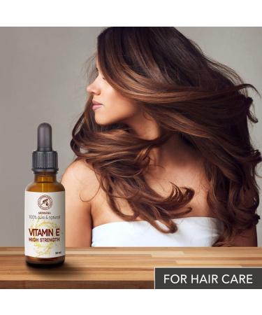 Buy Highly Concentrated Vitamin E 30ml Drop for Face Body & Hair Care - Premium Quality Cosmetic Supplement - Buy Online on GoSupps.com