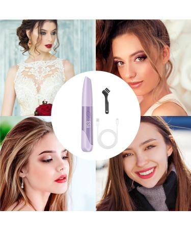 Heat Lash Curler | Rechargeable Eyelash Curling Tool | Cordless Heat Lash Curler Brush Lashes Heating Wand Portable Eyelash Curler Suitable for Thick and Thin Eyelashes Purple - Buy Online on GoSupps.com