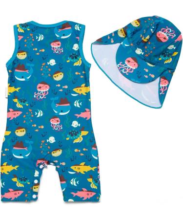 Bonverano Baby Boys Swimsuit 9-12 Months UPF 50+ Sun Protection One Piece - Buy Online on GoSupps.com