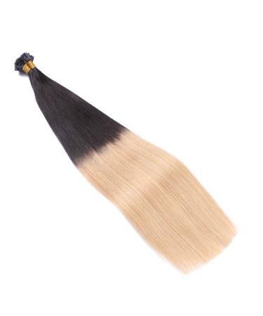 Shop Premium Keratin Bonding Hair Extensions - 1B/24 Ombre 60cm 50 Strands - 100% Remy Real Hair U-Tip by Novon Hair Extensions - Buy Online on GoSupps.com