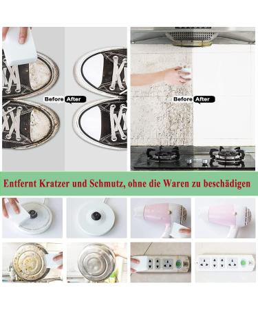 Dirt Radier Sponge - 100 Pack Magic Eraser Melamine Cleaning Sponge for Household Kitchen Wall Bathroom & Shoe | Miracle White Cleaning Power - Buy Online on GoSupps.com