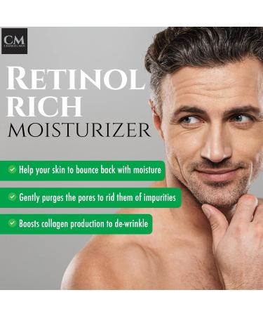Daily Face Cream for Men - 2.5% Retinol Anti-Aging Moisturizer for Fine Lines Dark Spots & Wrinkles - Overnight Hydration - Buy Online on GoSupps.com