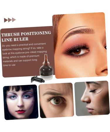 Ipetboom 4pcs String Ink Line Box Ink Line Ruler Women Makeup Tool Eyebrows Makeup Eyebrow Line Bottled Vial - Buy Online on GoSupps.com