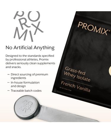 Promix Grass-Fed Whey Protein Isolate Powder - 100% Natural - Post Workout Shake, Smoothies, Recipes - Gluten-Free & Keto - Vanilla 5lb - Buy Online on GoSupps.com
