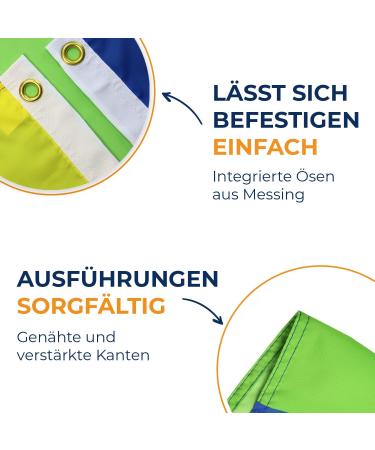 Buy AZ FLAG KABYLEI 150x90cm High-Quality Berber Flag | International Shipping Available - Buy Online on GoSupps.com